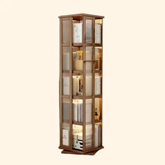 Etagère bibliothèque verticale tournante 40 cm