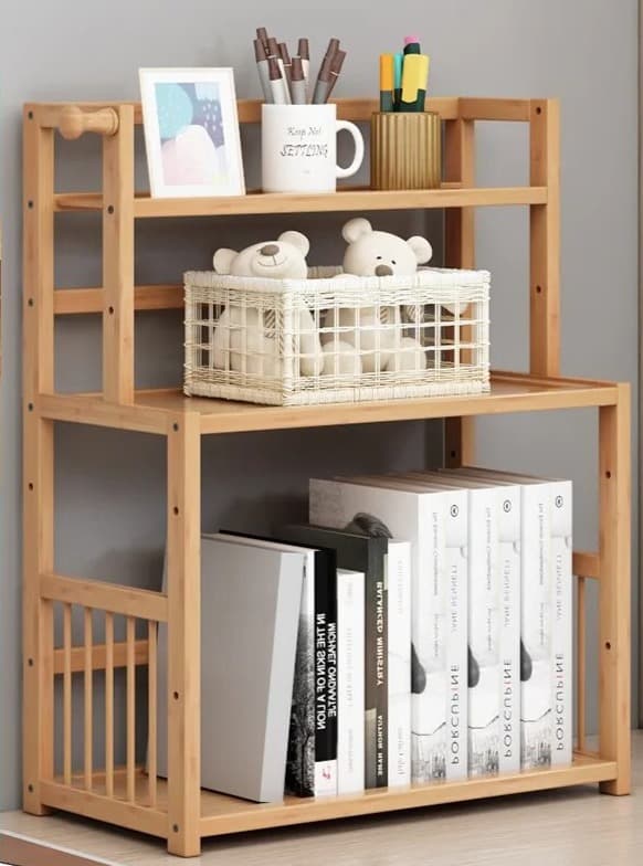 etagere bois bureau