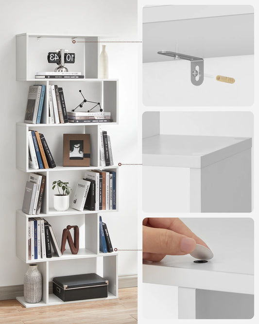 meuble de rangement vertical blanc décoratif 