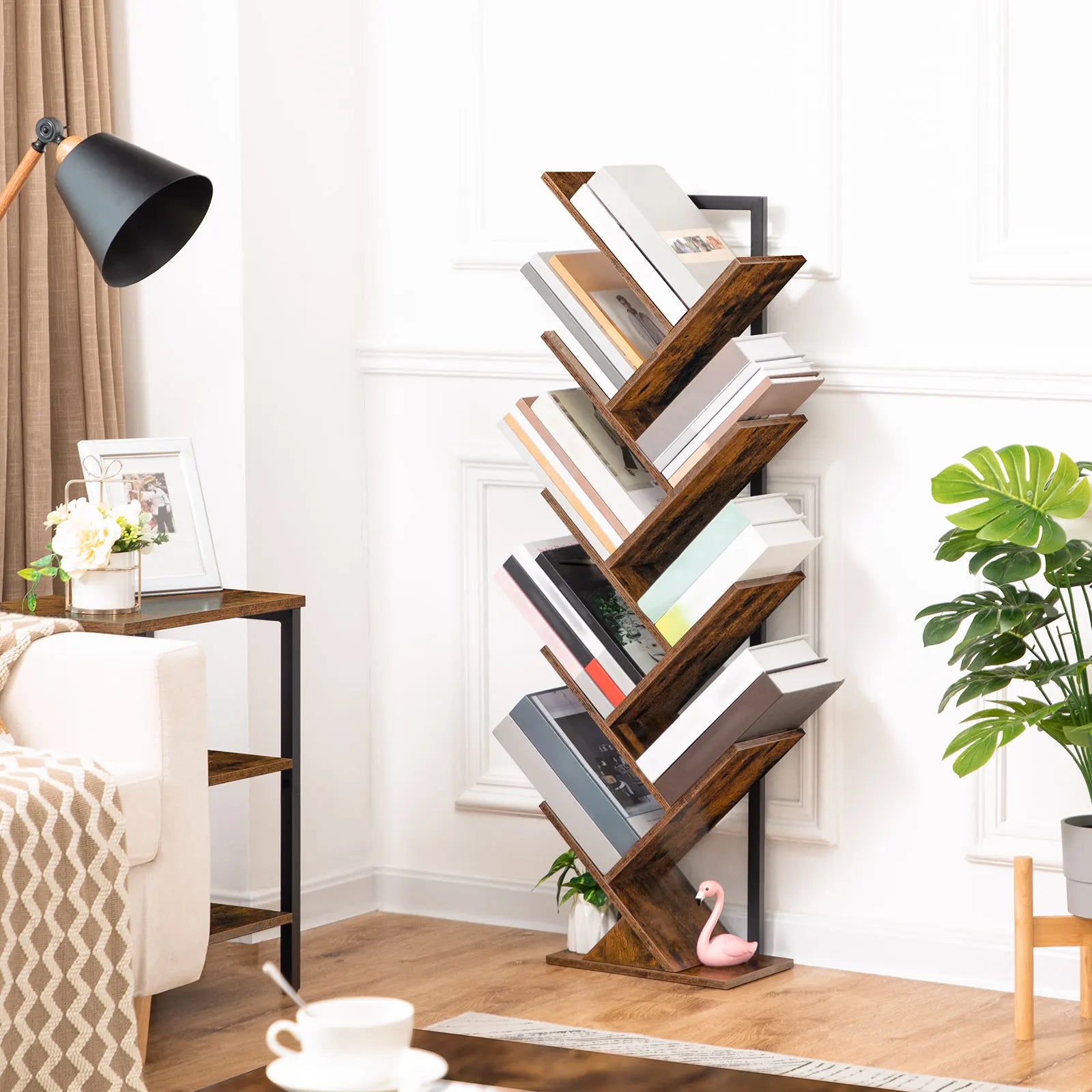 etagere pour livres verticale bois design