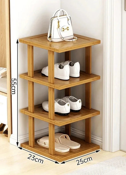 Etagère chaussures bois verticale 55 cm