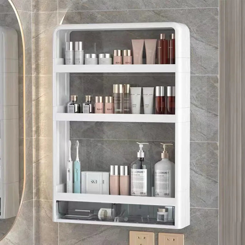 Meuble haut salle de bain rangements muraux