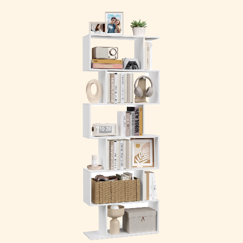 bibliothèque blanche design moderne 190 cm