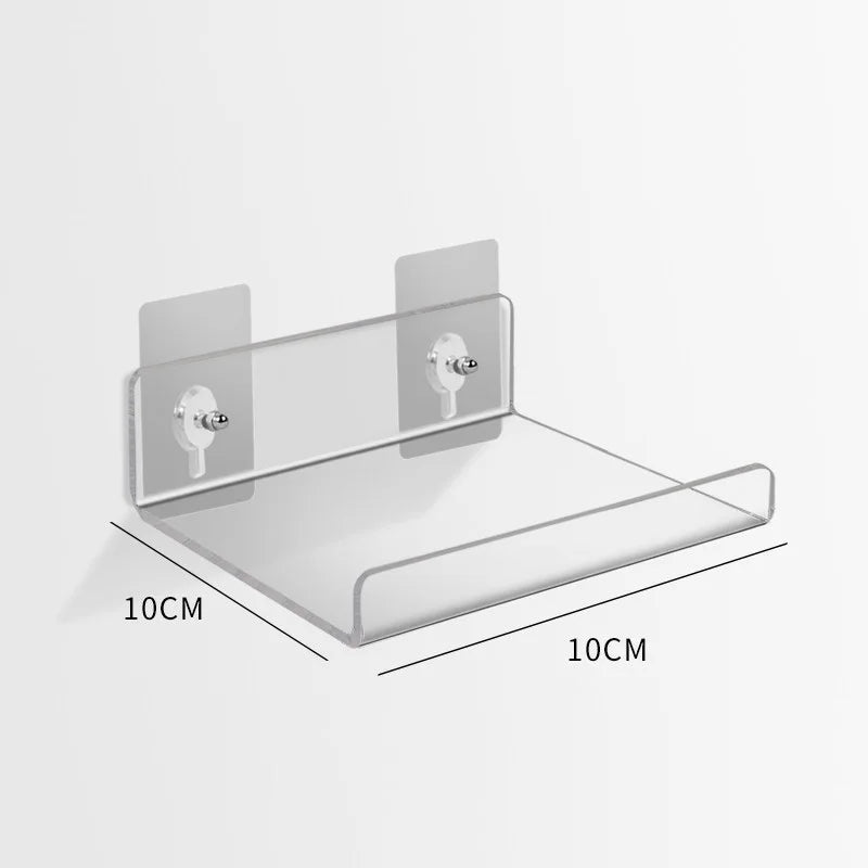 étagère sans percer transparente 10cm