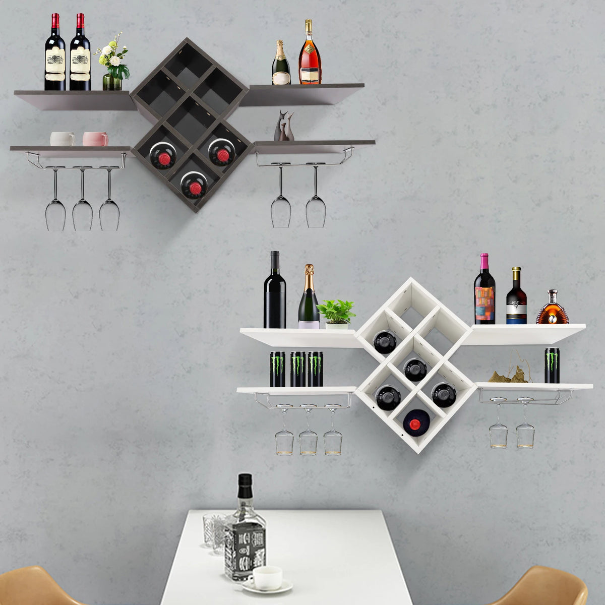 Etagère à vin murale design en bois | Etagera