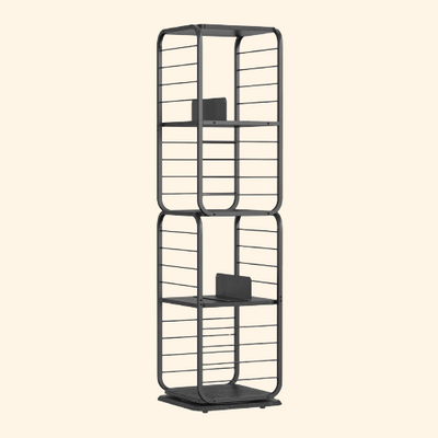 Bibliothèque tournante industrielle style cage