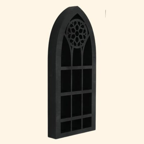 Etagère décorative noire forme arche
