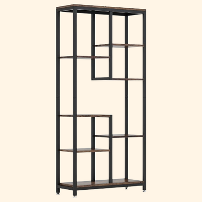 meuble etagere ouvert multiples compartiments style industriel