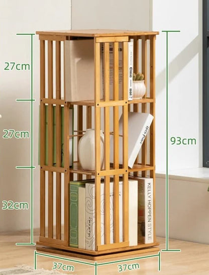 Bibliothèque verticale en bois 3 niveaux
