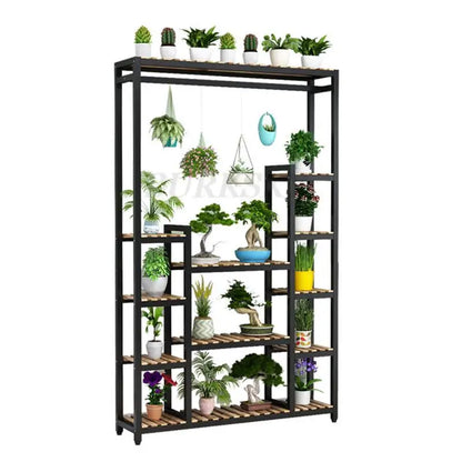 Meuble étagère métallique haut pour plantes