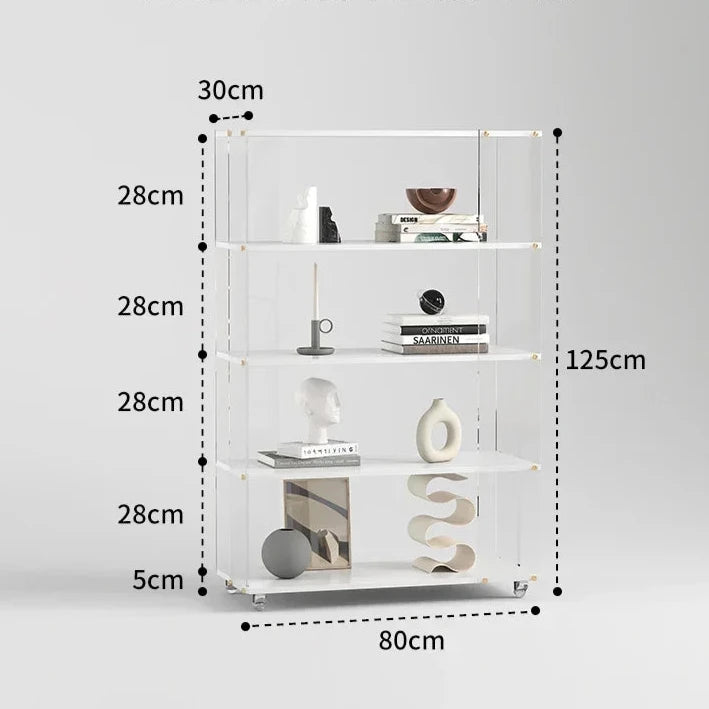 Etagère verticale blanche 80 cm largeur