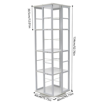 Etagère métallique vertical rotative 4 compartiments