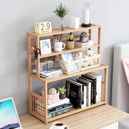 étagère de bureau en bois