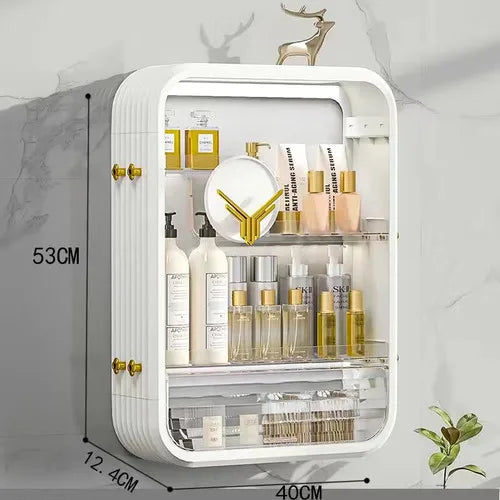 armoire murale salle de bain en plastique blanc