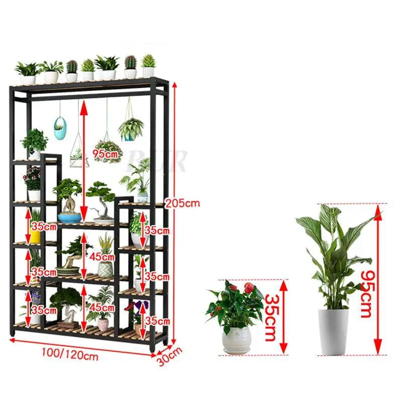 Meuble étagère métallique haut pour plantes de toutes tailles