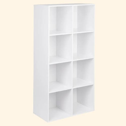 Etagère modulable bois 8 cases blanche